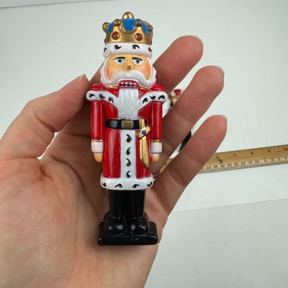 Vtg Set of 3 Nutcracker Memo Magnets 3D Plastic Christmas Holiday Decor 4.25in - Picture 9 of 11